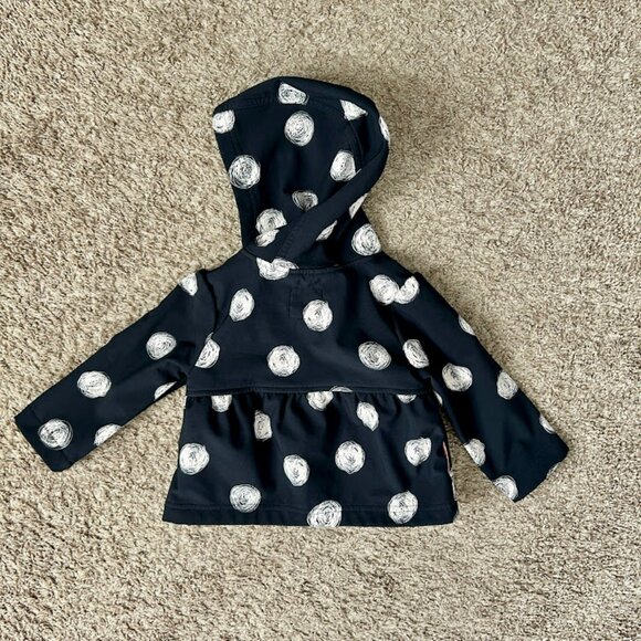 Girls' Cat & Jack Polka Dot Jacket I Size 18M I Black, White & Pink - Picture 4 of 6